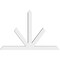 Ekena Millwork Saratoga Architectural Grade PVC Gable Bracket, 96"W x 64"H x 6"D x 6"F, 16/12 Pitch GBP096X64X0606SAR00 - alternate 3